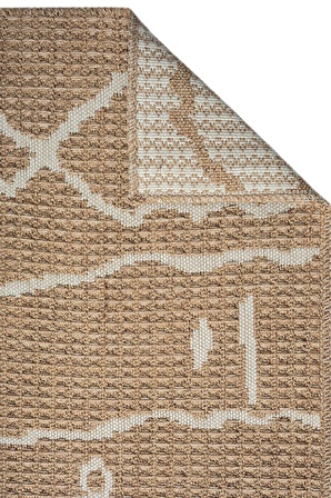 Caretta Kraft 4125 Jüt Tabanlı Modern Örme Kilim