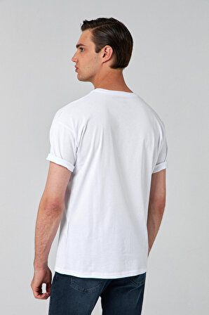 Ds Damat Oversize Beyaz T-shirt 6HC14ORT02006 6HC14ORT02006
