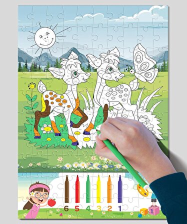 Art Yaşam 100 Parça Çocuk Puzzle