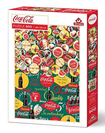 Art Puzzle Coca - Cola Kapakların Yolculuğu 15+ Yaş Orta Boy Puzzle 500 Parça