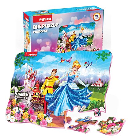 Puedo Big Puzzle - Princess (24 Parça)