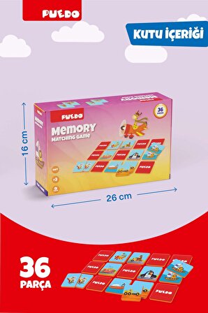 Puedo Memory Eşleştirme Oyunu - Taşıtlar