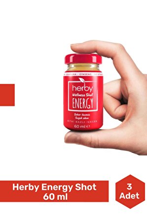 Herby Energy Shot 60 ml - 3 Adet