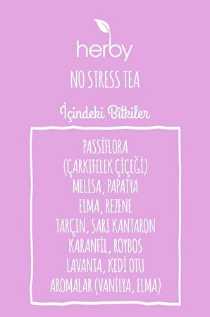No Stress Tea Rahatlatıcı Pasifloralı Bitki Çayı 3'lü Paket