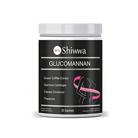 SHİWWA GLUCOMANNAN 30 ŞASE kilo kontrolü ve zayıfamaya yardımcı