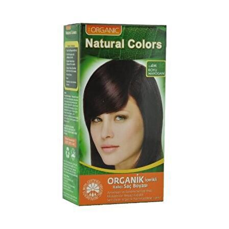 Natural Colors 4M Koyu Mahogani Organik Saç Boyası