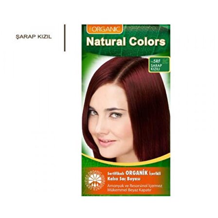 Natural Colors 5RF Şarap Kızılı Organik Saç Boyası