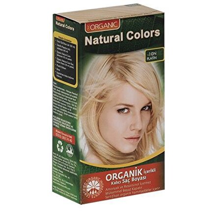 Natural Colors 10N Platin Organik Saç Boyası