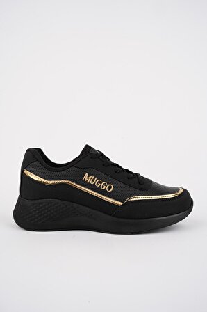 Muggo COCO Garantili Kadın Ortopedik Günlük Bağcıklı Şık Rahat Sneaker Spor Ayakkabı