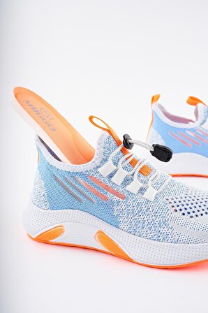 Muggo JETSON Günlük Unisex Çocuk Garantili Bağcıklı Rahat Sneaker Spor Ayakkabı