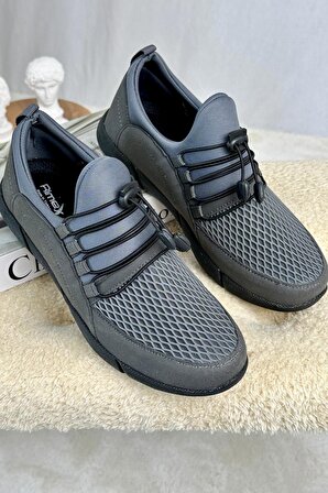Muggo Depp Garantili Günlük Erkek Slip-on Nefes Alabilen Bağcıksız Esnek Sneaker Spor Ayakkabı