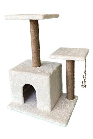 Stepli Kedi Tırmalama Oyun Evi Ve Tırmanma Tahtası