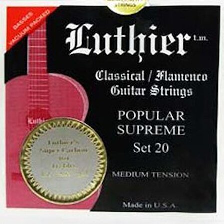 Luthier Medium Ten. Super Carbon Klasik Gitar Teli