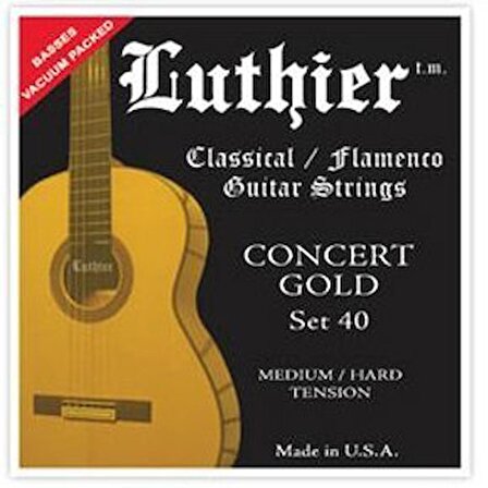 Luthier Medium/Hard Concert Gold Klasik Gitar Teli