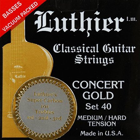 Luthier Medium/Hard Concert Gold Klasik Gitar Teli