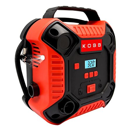 KOBB KB250 12Volt 160 PSI Dijital Basınç Göstergeli Lastik & Yatak Şişirme Pompası