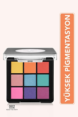 Mat & Işıltılı Kremsi Far Paleti - Eye Shadow Palette - 002 Ready The Party- 8682536048446