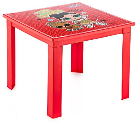 LoL Çocuk Masa Sandalye Takımı Kırmızı H40 1-3 Yaş İçin