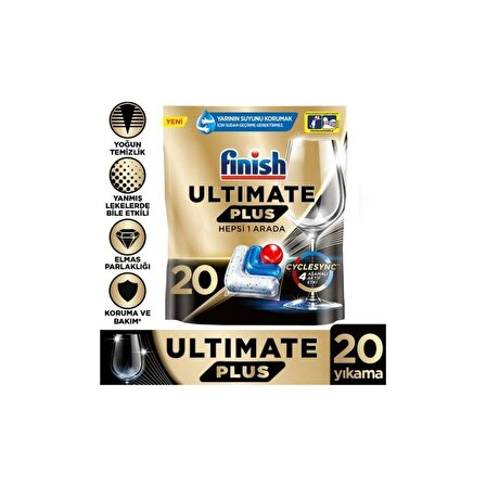 Finish Ultimate Plus Bulaşık Makinesi Tableti 20'li 