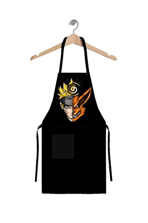 Anime Naruto Kyubi Unisex Şef Mutfak Önlüğü