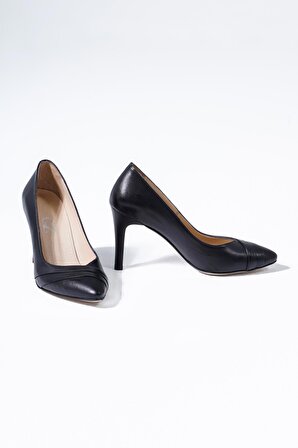 Hakiki Deri Kadın Stiletto Yüksek Topuklu Ayakkabı
