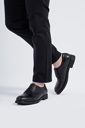 Hakiki Deri Erkek Klasik Ayakkabı Rahat Taban Bağcıklı