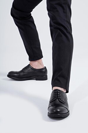 Hakiki Deri Erkek Klasik Ayakkabı Rahat Taban Bağcıklı