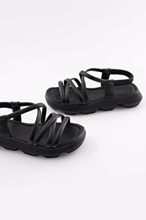 Kadın Sandalet Platform Tabanlı Yüksek Yazlık Ayakkabı