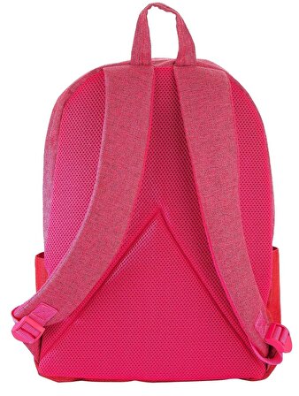 Its Just My Bag Keten Pembe Kırmızı Kız Kolej Okul Çantası - 10015