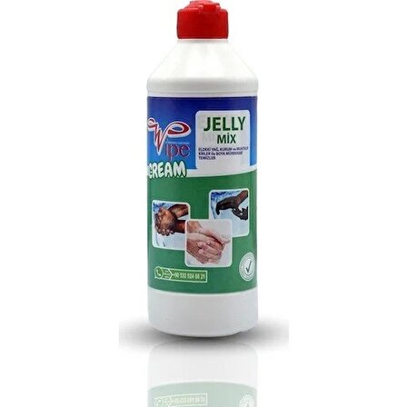 Wipe Jelly Mix Krem Partiküllü El Temizleme Kremi Sıkma 500 Gr