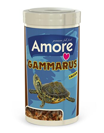 Gammarus 250 ml Yüksek Protein Kalsiyum Sürüngen ve Kaplumbağa Gamarus Yemi