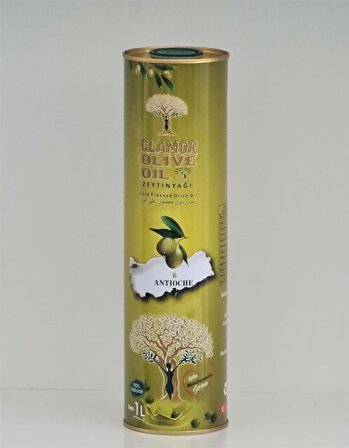 Glamor Olive Oil Soğuk Sıkım Zeytinyağı 1 lt Teneke 