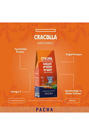 Cracolla 3’ü Bir Arada | Doğal Kolajen Ve Protein Kraker (3 X 50G)