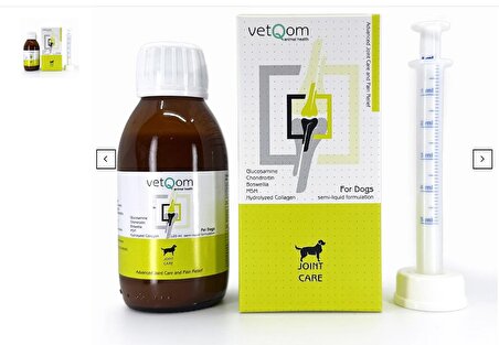 vetQom Köpek Joint Care – Eklem Sağlığı – Ağrı Yönetimi – 120 ml.