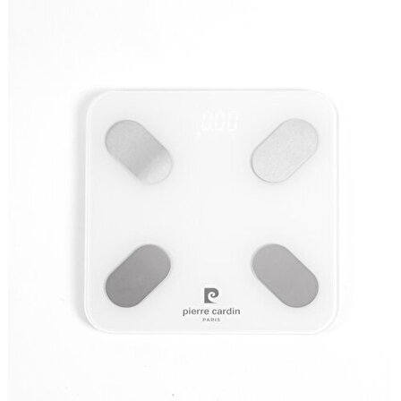 Pierre Cardin Yağ/kas/su Oranı Ölçümü Fonksiyonlu Akıllı Bluetooth Baskül PC-B30001