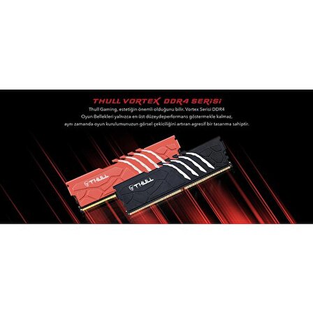 Thull Vortex 32GB 3600MHZ CL19 1.35V Black Heatsınk Ddr4 Ram THL-PCVTX28800D4-32G-B