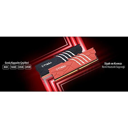 Thull Vortex 64GB Kıts (2X32GB) 6000MHZ CL30 1.3V Black Heatsınk Ddr5 Ram THL-PCVTX4800D5-64G-B
