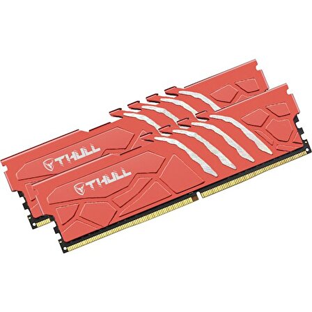 Thull Vortex 32GB Kıts (2X16GB) 6400MHZ CL32 1.4V Red Heatsınk Ddr5 Ram THL-PCVTX51200D5-32G-R