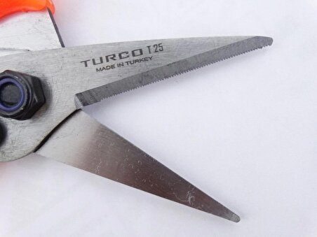 Turco T25 Çok Amaçlı Düz Tırtıklı Köşebent Makası 21cm