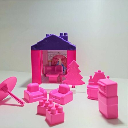36 Parça Pınarstore Pinkie Girl Tek Katlı Ev LEGO House   2381