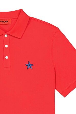 John Frank JOHN FRANK IDENTITY POLO T-SHIRT Turuncu Erkek Polo Tshirt