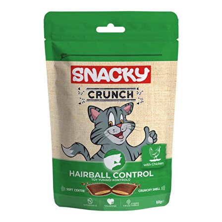 Snacky Kedi Crunch Ödül Hairball Cont.Tavuk 1 Paket