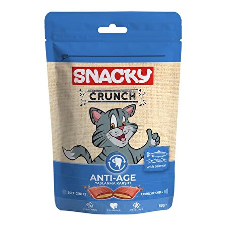 Snacky Kedi Crunch Ödül Anti-Age Somonlu 1 paket
