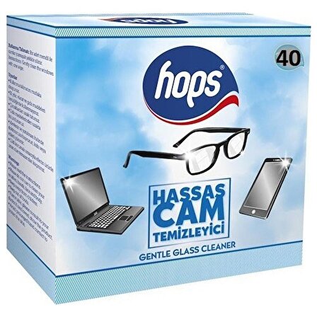 Hops Gözlük Camı Temizleme Mendili 40'lı