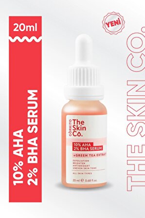The Skin Co. %10 AHA %2 BHA Cilt Tonu Eşitleyici & Gözenek Sıkılaştırıcı Peeling Serum 20 ml