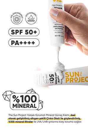 The Sun Project Yüksek Korumalı Aydınlatıcı Mineral Güneş Kremi 50 Spf 40 ml