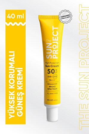 The Sun Project Yüksek Korumalı Hibrit Güneş Kremi High Protection Hybrid Sun Cream 50 Spf Pa 40 ml