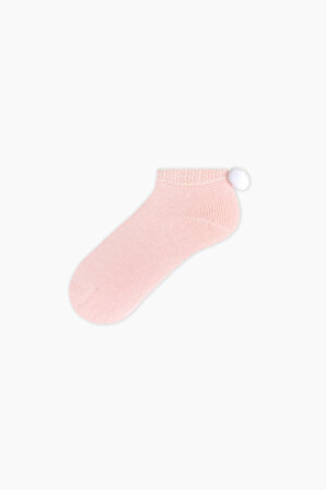 Bross 3 lü Havlu Ponponlu Patik Bebek Çorabı