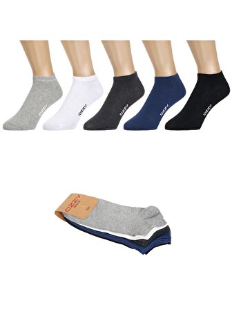 5 Çift Dikişsiz Pamuklu Çok Renkli Erkek Patik Çorap Yazlık Dayanıklı Topuk Ve Burun