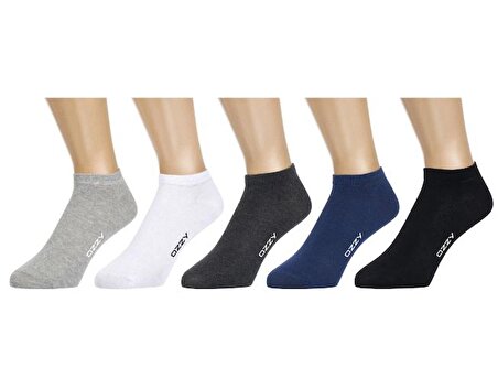 5 Çift Dikişsiz Pamuklu Çok Renkli Erkek Patik Çorap Yazlık Dayanıklı Topuk Ve Burun